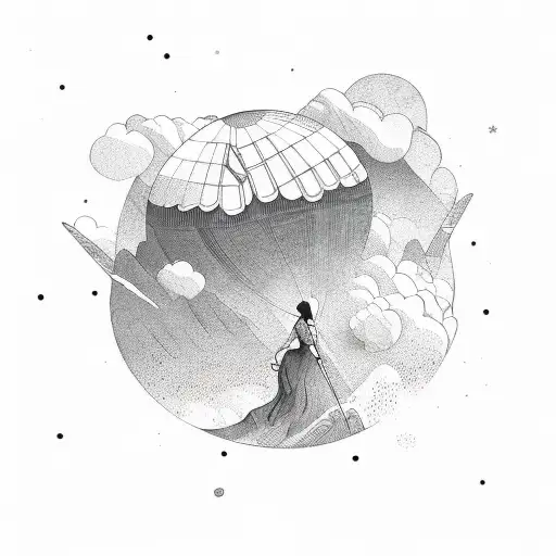 The word "Wander" incorporated with nature tattoo design idea