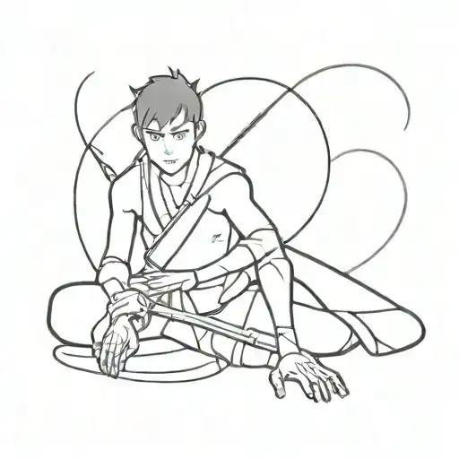 zuko from avatar the last airbender tattoo design idea