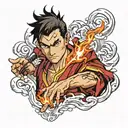 zuko from avatar the last airbender tattoo design idea