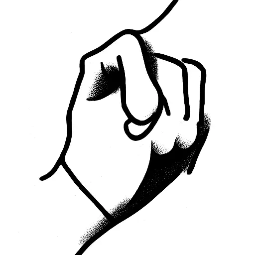 pinky promise red string tattoo design idea