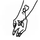 pinky promise red string tattoo design idea