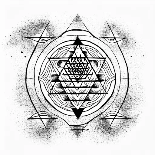 Yantra Tattoo Vector Images over 1300