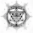 sri  yantra tattoo design idea