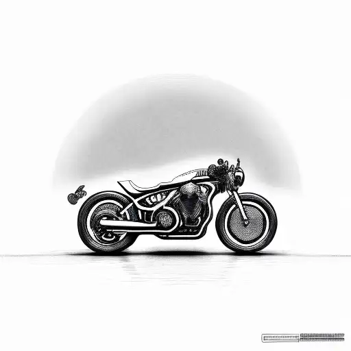 speed motorcycle tattoo design idea