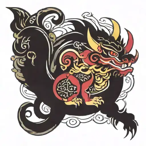 pixiu tattoo design idea