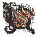 pixiu tattoo design idea