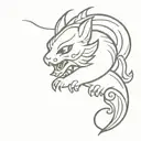 pixiu tattoo design idea