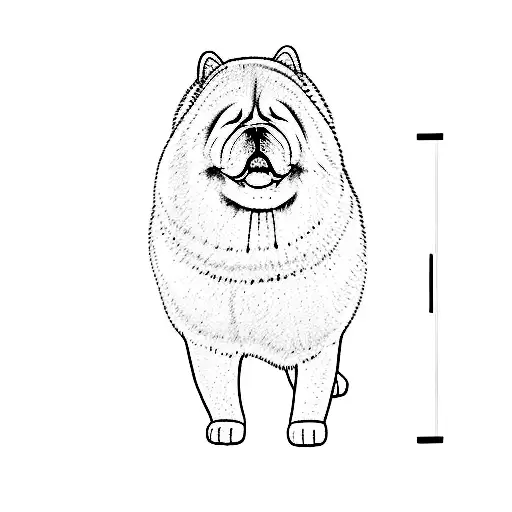 chow chow tattoo design idea
