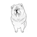 chow chow tattoo design idea