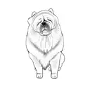 chow chow tattoo design idea