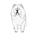 chow chow tattoo design idea