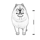 chow chow tattoo design idea