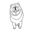 chow chow tattoo design idea