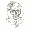 Memento Mori memento to live tattoo design idea