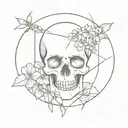 Memento Mori memento to live tattoo design idea