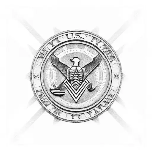  U.S. navy inspired tattoo design idea