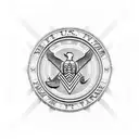  U.S. navy inspired tattoo design idea