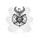  U.S. navy inspired tattoo design idea