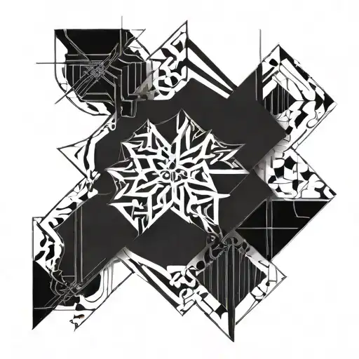 Writing of marracash's song "CRUDELIA-I nerves" with the scrolling of the track with the pause button tattoo design idea