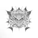 reed with sigils tattoo design idea