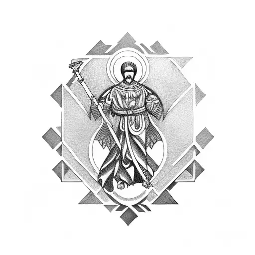 st gabriel tattoo design idea
