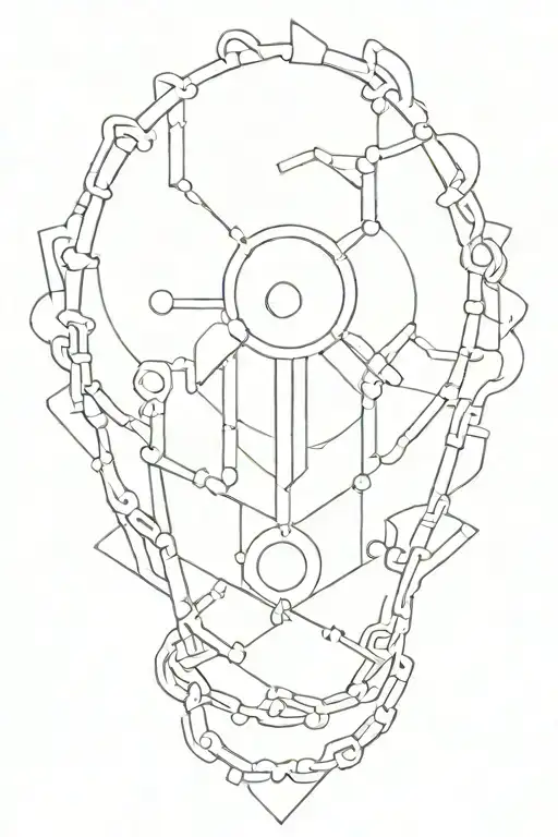 Kurapika chain tatto design tattoo design idea