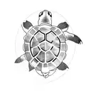 Turtle tattoo design idea