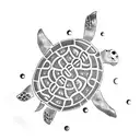 Turtle tattoo design idea