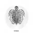 Turtle tattoo design idea