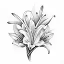 mythology humming birds lilys tattoo design idea