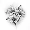 mythology humming birds lilys tattoo design idea