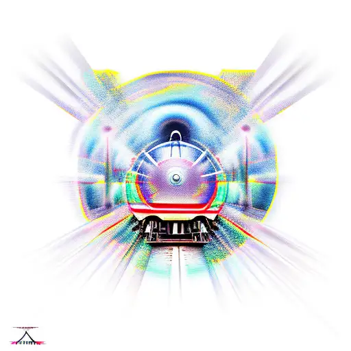 train tattoo design idea