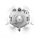 train tattoo design idea