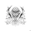 train tattoo design idea