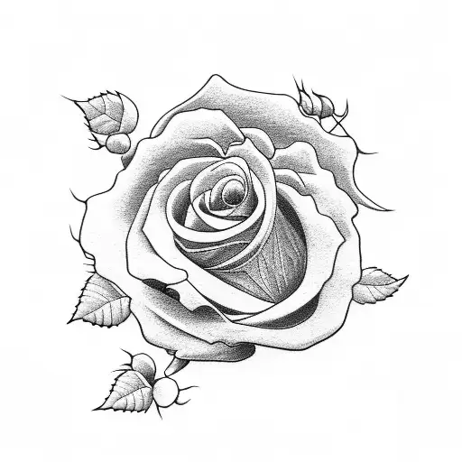 two studio ghibli roses tattoo design idea