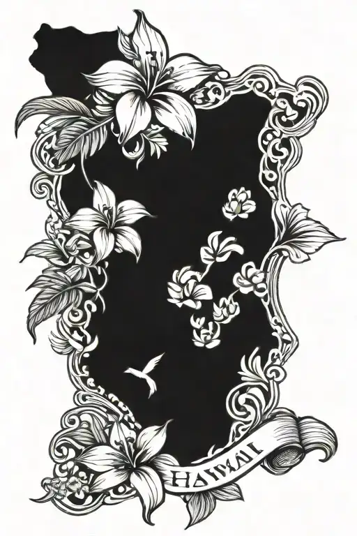 Hawaii memorial tattoo for dad walking tattoo design idea