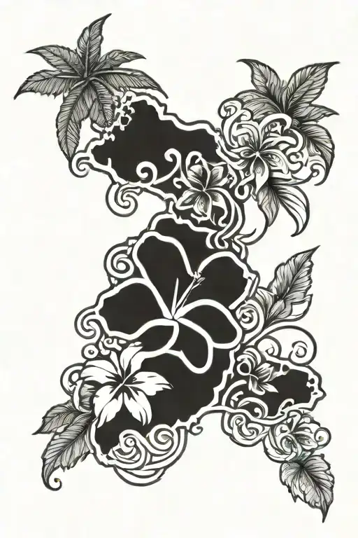 Hawaii memorial tattoo for dad tattoo design idea