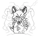 two keys with a fox's paw keychain with the prhase "you gave me a key and called it home" inside the keychain tattoo design idea