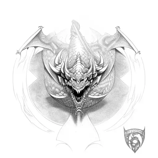 dragons eye tattoo design idea