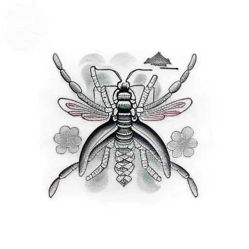 mantis religiosa tattoo design idea