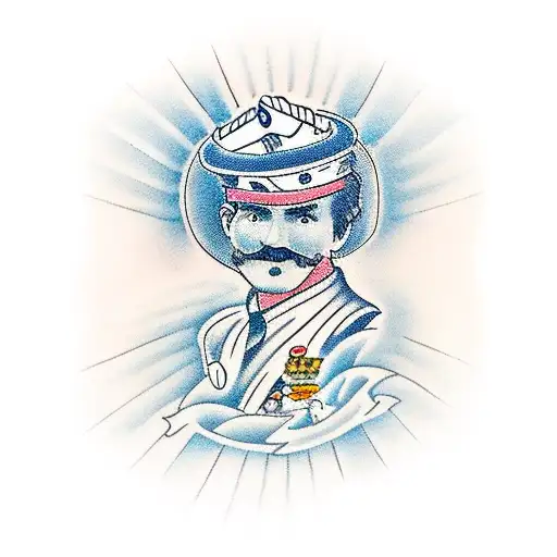 my father was a sailor and died in a ship accident. design a small tattoo to remember him tattoo design idea