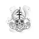 my father was a sailor and died in a ship accident. design a small tattoo to remember him tattoo design idea