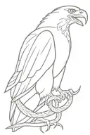 eagle holding a snake tattoo design idea