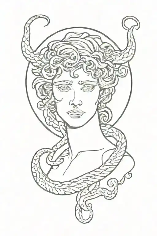 Perseus and the Gorgon tattoo design idea