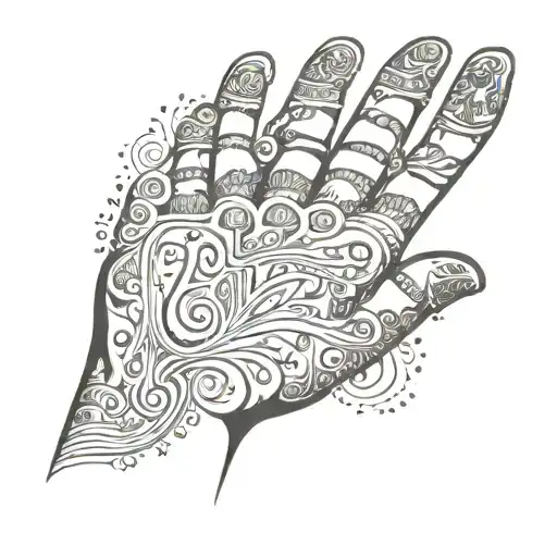 the hand of fatima tattoo design idea