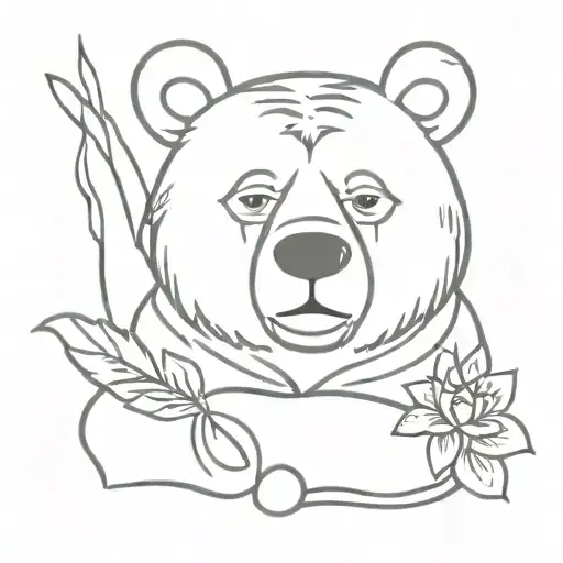  juice wrld christian lover kanye west bear tattoo design idea