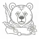  juice wrld christian lover kanye west bear tattoo design idea