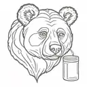  juice wrld christian lover kanye west bear tattoo design idea