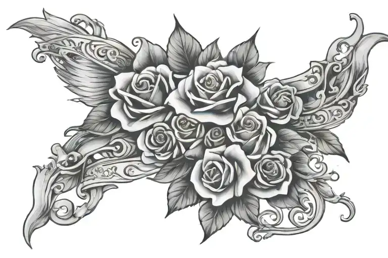 Live and hope forever tattoo design idea
