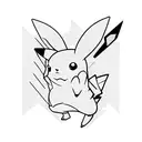 pikachu tattoo design idea